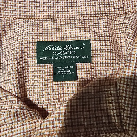 MENS EDDIE BAUER‎ LONG SLEEVE BUTTON DOWN SHIRT - Picture 3 of 3